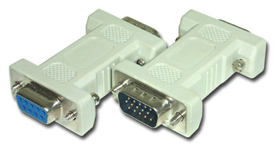 DB9F/HD15M - EGA to VGA Adapter