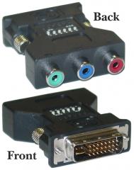 DVI-I to Component (RGB) Video Adapter
