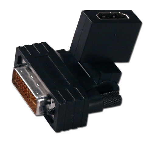 DVI-D Male to HDMI Female Swivel Adapter
