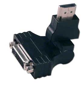 DVI-D Female to HDMI Male Swivel Adapter