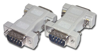 DB9 Male/Male-Null Modem Adapter