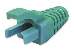 GREEN RJ45 EZ-Squeeze Cable Boot-50pk