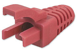 RED RJ45 EZ-Squeeze Cable Boot -    50pk