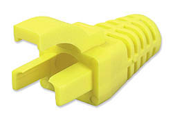 YELLOW RJ45 EZ-Squeeze Cable Boot-50pk