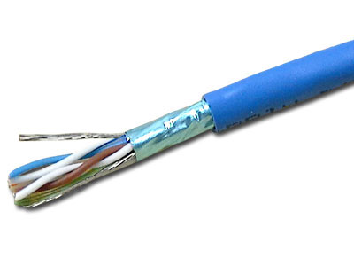 Image of CAT6 STP Solid Plenum-rated Cable-BLUE