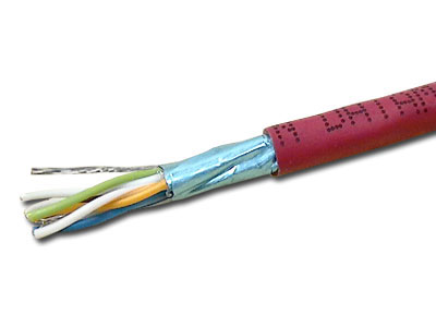 CAT6 Shielded Solid PVC - RED