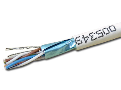 CAT6 Shielded Solid PVC - WHITE