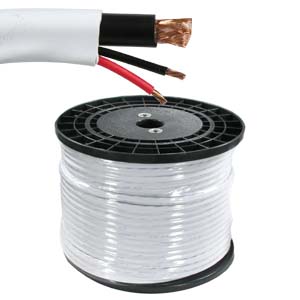 500 ft.RG59 Coax+18/2 Power Cable-WHITE