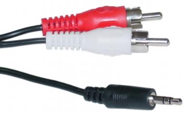 6 ft. 3.5mm Stereo Male to (2)RCA Males