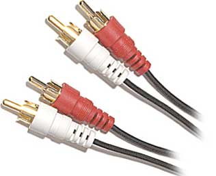 3 ft. RCA Audio Cable - Red/White