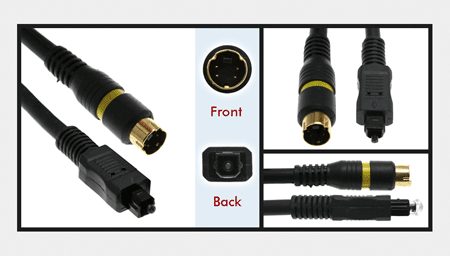 3 ft. S-Video & Toslink Optical Audio