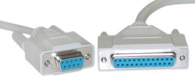 6 ft. DB9F/DB25F Null Modem Cable