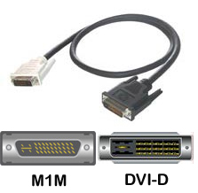 3 ft. M1 to DVI-D Cable