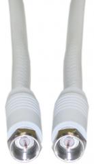 25 ft. RG6 F-Pin Coax Cable - WHITE