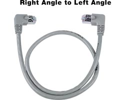 9 ft. CAT6 R Angle to L Angle-Shielded