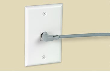 2 ft. CAT5E UTP Right Angle to Straight