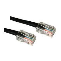 2 ft. BLACK CAT5E UTP Cable - NonBooted
