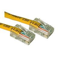 7 ft.YELLOW CAT5-E UTP Cable - NonBooted