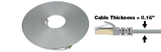 25 ft. CAT 7 Shielded Flat Patch Cable