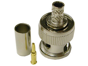3-piece Male BNC Connector for RG59/62