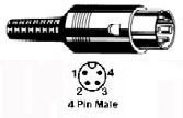 4-pin DIN Male