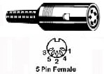 5-pin DIN Female