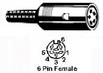 6-pin DIN Female