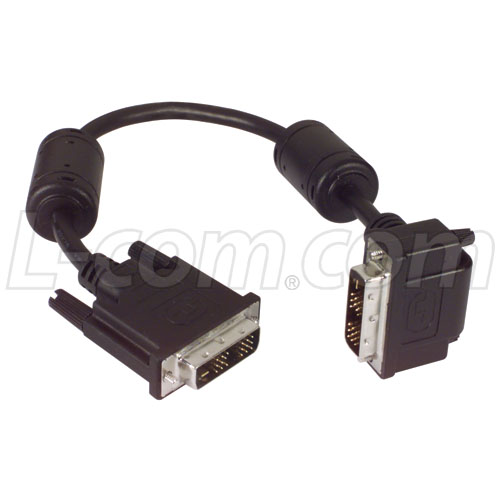 5 ft. DVI-D Dual Link Right Angle M/M