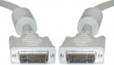 1m (3.3')DVI-I Dual Link-Male/Male-WHITE