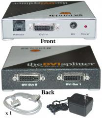 2-way DVI Splitter and Amplifier for PC