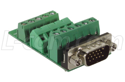 HD15 Male VGA/SVGA Terminal Block