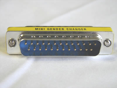 DB25 Male to Male Mini Gender Changer