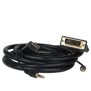 6 ft. HDMI to DVI-D + 3.5mm Audio Cable