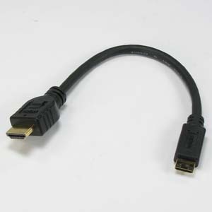 8" HDMI Male to Mini HDMI Male