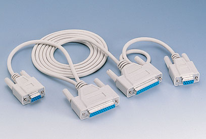 6 ft. DB9F to DB25F Serial Laplink Cable