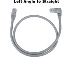 9 ft. CAT6 Left Angle to Straight