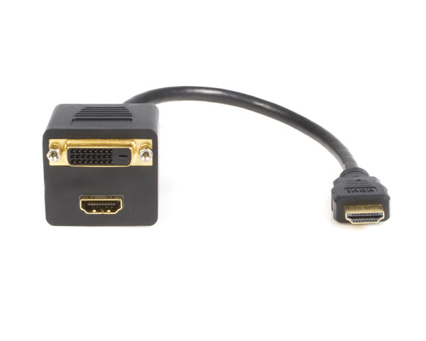 Image of 1 ft. HDMI Male to HDMI Female+DVID-Fema