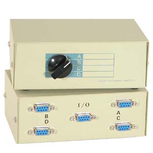 DB9 4-way Manual Switch Box