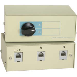 RJ11/RJ12 2-way Manual Switch Box