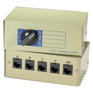 RJ11/RJ12 4-way Manual Switch Box