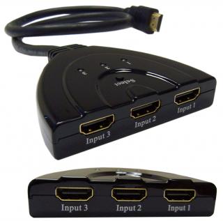 Image of HDMI 3-In/1-Out Inline Selector Switch