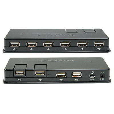 Image of 10-port USB 2.0 Hub