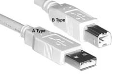3 ft. USB 2.0 A/B Male/Male - IVORY