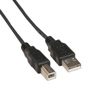 Image of 15 ft. USB 2.0 A/B Male/Male - BLACK