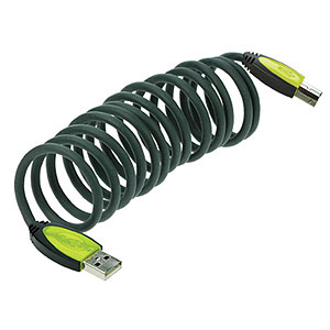 6 ft. USB Type A to B Male/Male - COILED