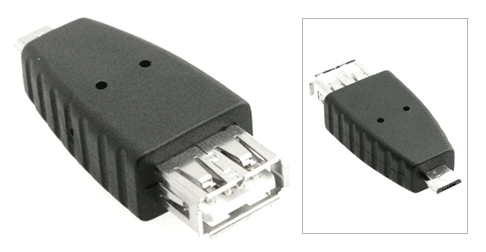 USB 2.0 A Female to Micro B Male Adapter