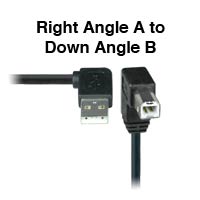 3 ft. Type A Right Angle to Down Angle B