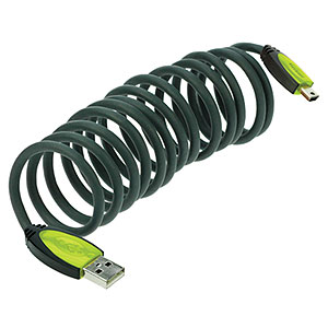 6 ft. USB Type A to MiniB 5-pin - COILED