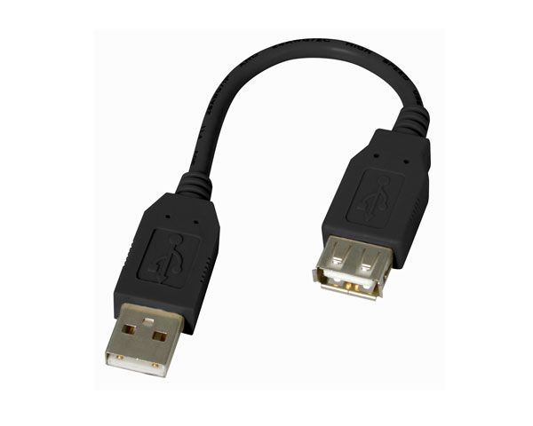 6 inch USB 2.0 AA M/F Extension Cable