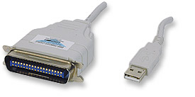 USB to IEEE-1284 Printer Cable-GRAY